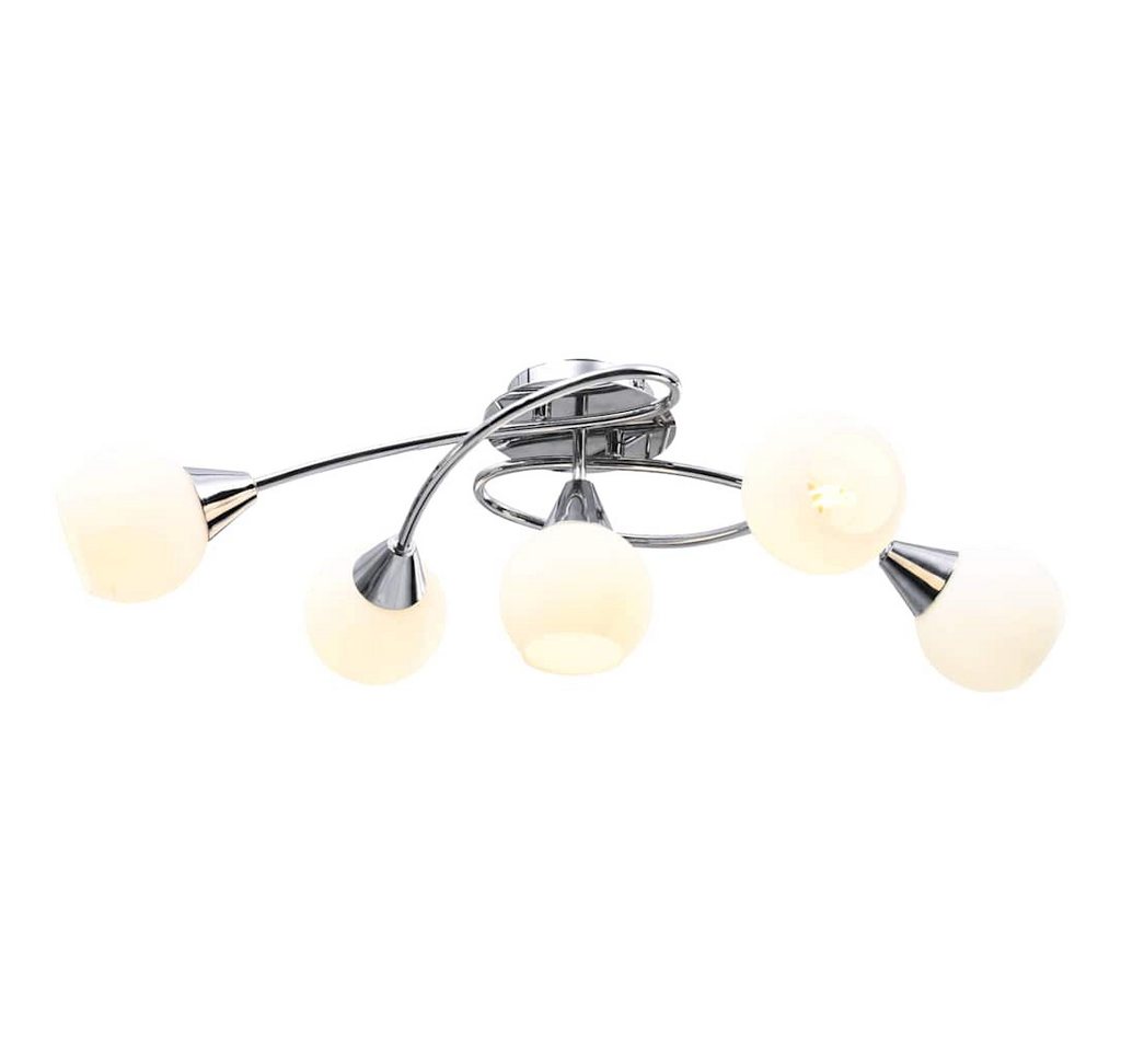 vidaXL Deckenleuchten Deckenleuchte mit Keramik-Lampenschirmen für 5 E14 Glühlampen – Bild 3 von 5