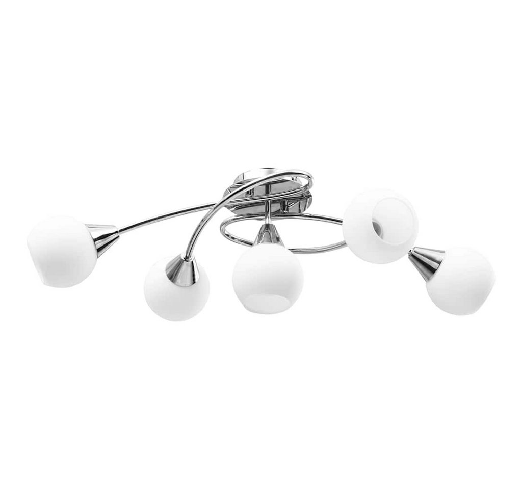 vidaXL Deckenleuchten Deckenleuchte mit Keramik-Lampenschirmen für 5 E14 Glühlampen – Bild 4 von 5