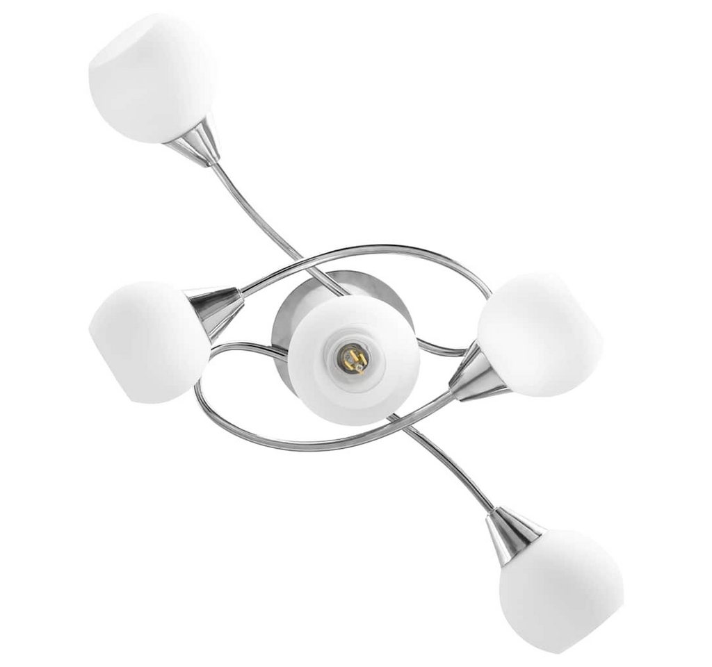 vidaXL Deckenleuchten Deckenleuchte mit Keramik-Lampenschirmen für 5 E14 Glühlampen – Bild 5 von 5