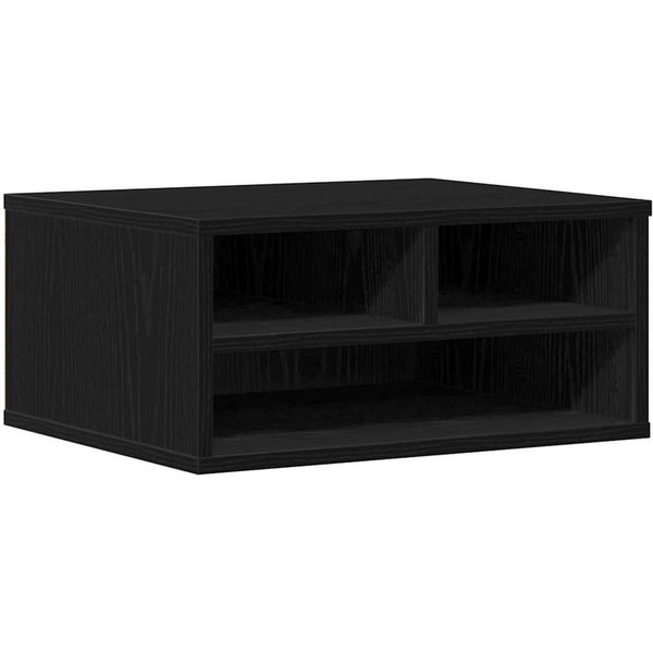 vidaXL Druckertisch Druckerständer Schwarz Eichen-Optik 49 x 40 x 22,5 cm (1-St)