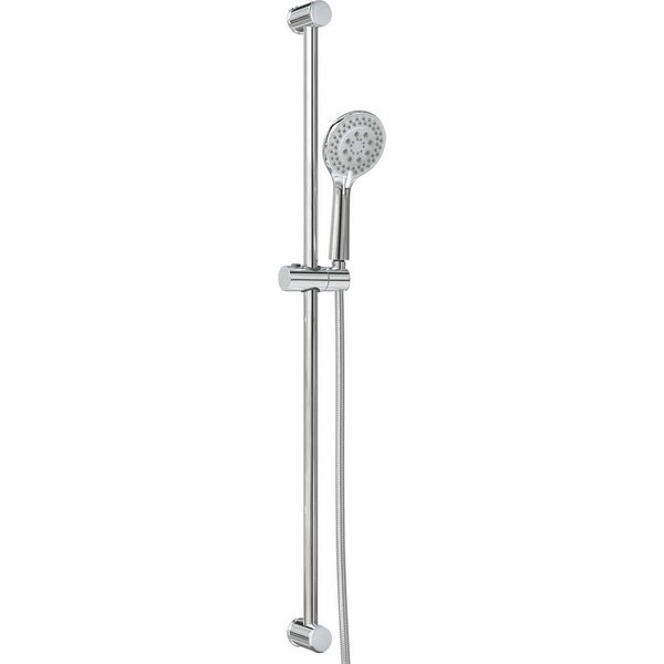 vidaXL Duscharmatur 101 cm Duschsystem Set Edelstahl 101 cm 5 Wasserstrahlfunktionen für I