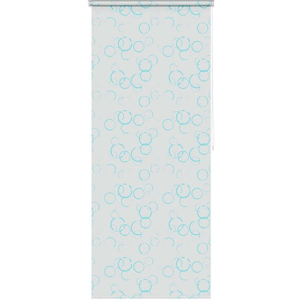 vidaXL Duschvorhang Duschrollo 100x240 cm Blasenmuster Breite 100 cm