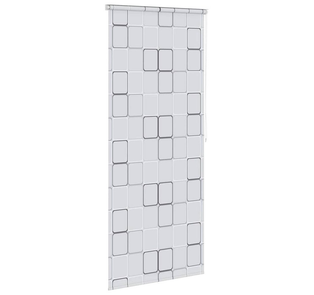 vidaXL Duschvorhang Duschrollo 80x240 cm Quadratmuster Breite 80 cm – Bild 3 von 5