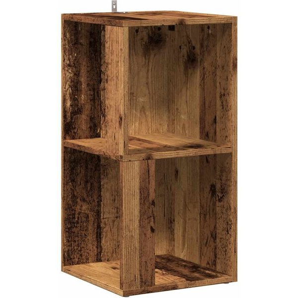 vidaXL Eckregal Eckregale 33 x 33 x 67 cm Engineered wood Altholz, 1-tlg.