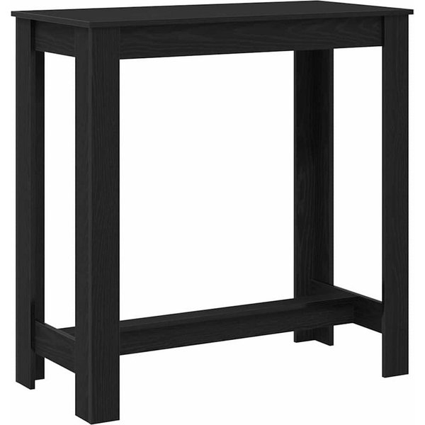 vidaXL Esstisch Bartisch 102 x 50 x 103,5 cm Holzwerkstoff Schwarz Eichen-Optik (1-St)