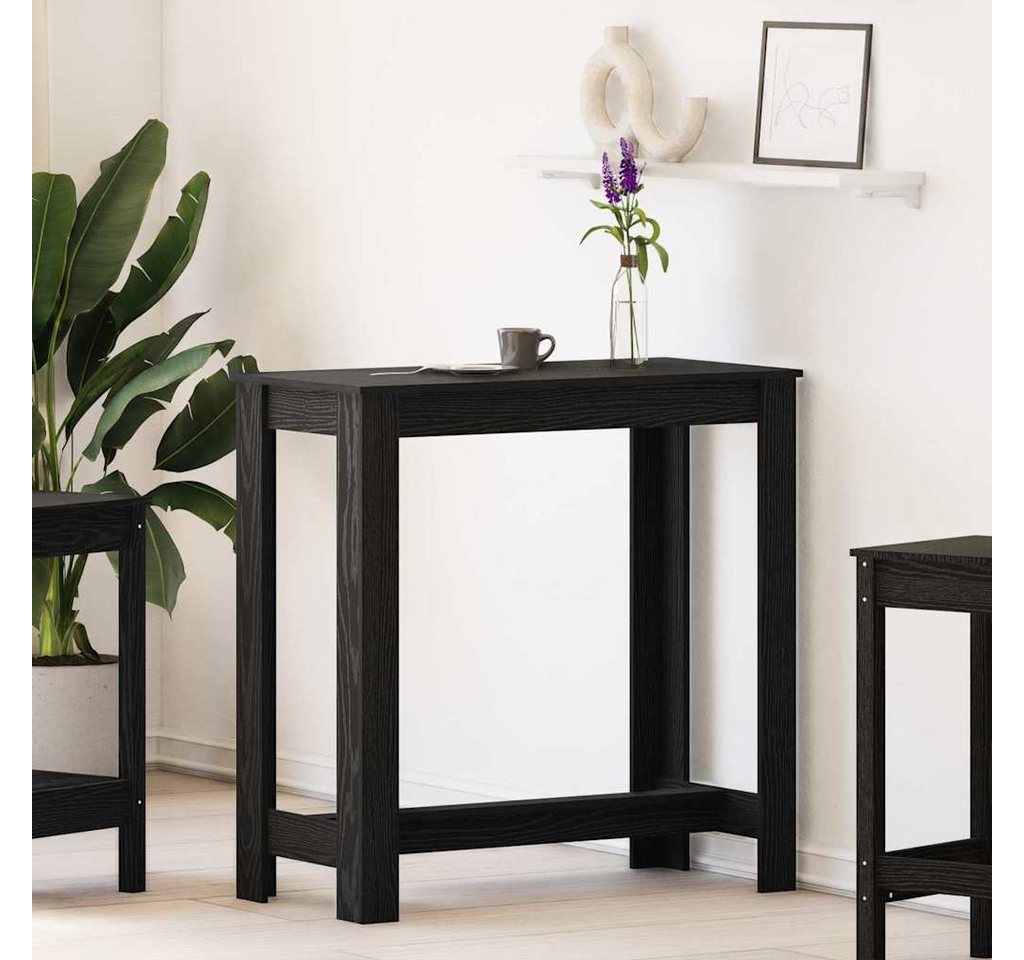 vidaXL Esstisch Bartisch 102 x 50 x 103,5 cm Holzwerkstoff Schwarz Eichen-Optik (1-St) – Bild 4 von 5