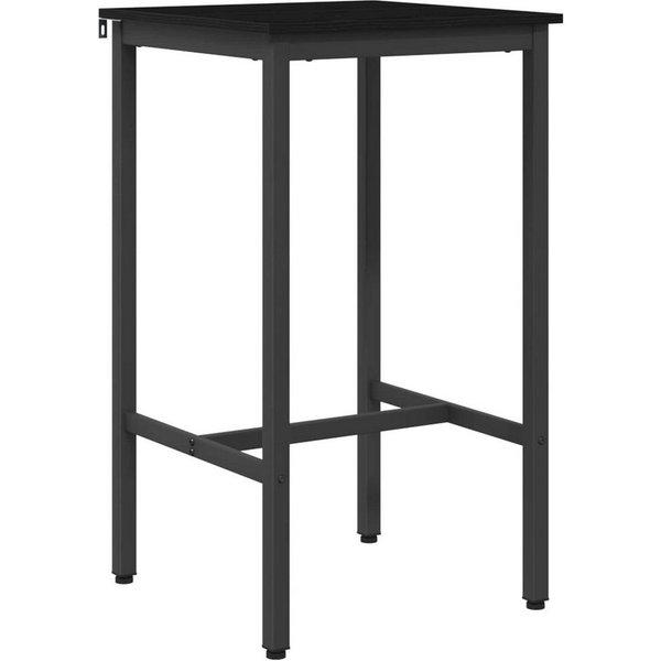vidaXL Esstisch Bartisch 52 x 52 x 90 cm Holzwerkstoff Schwarz Eichen-Optik (1-St)