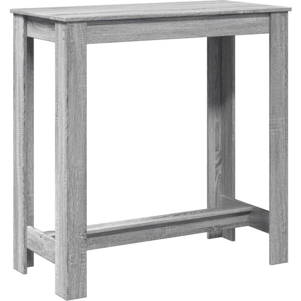 vidaXL Esstisch Bartisch Grau Sonoma 102x50x103,5 cm Holzwerkstoff (1-St)