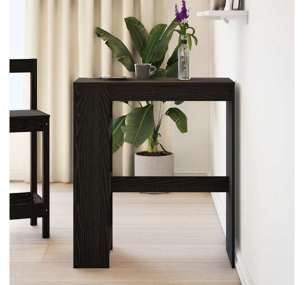 vidaXL Esstisch Bartisch mit Regal Schwarz Eichen-Optik 90x40x103,5 cm (1-St) – Bild 3 von 5