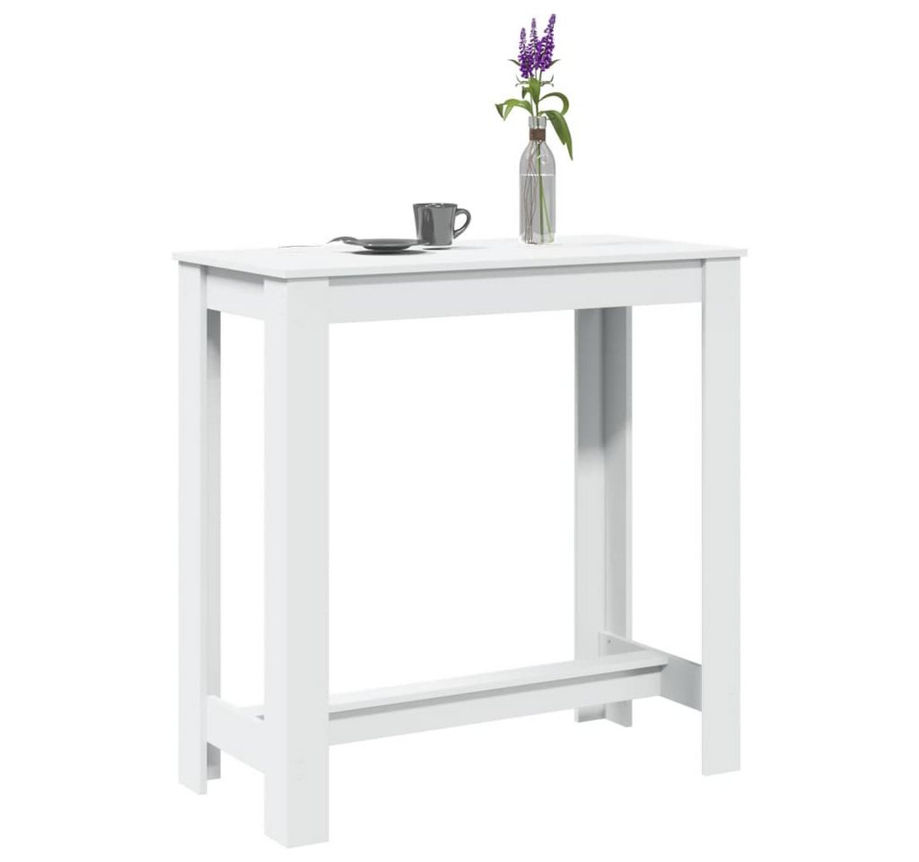 vidaXL Esstisch Bartisch Weiß 102x50x103,5 cm Holzwerkstoff (1-St) – Bild 2 von 5