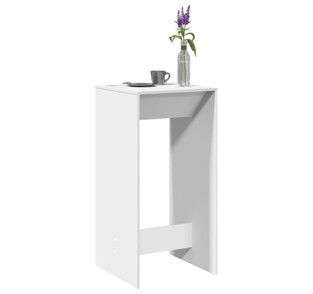 vidaXL Esstisch Bartisch Weiß 51x50x103,5 cm Holzwerkstoff (1-St) – Bild 2 von 5