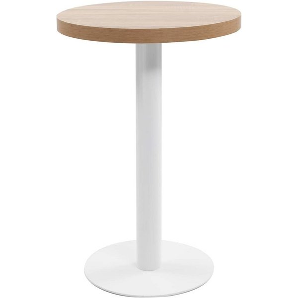 vidaXL Esstisch Bistrotisch Hellbraun 50 cm MDF (1-St)