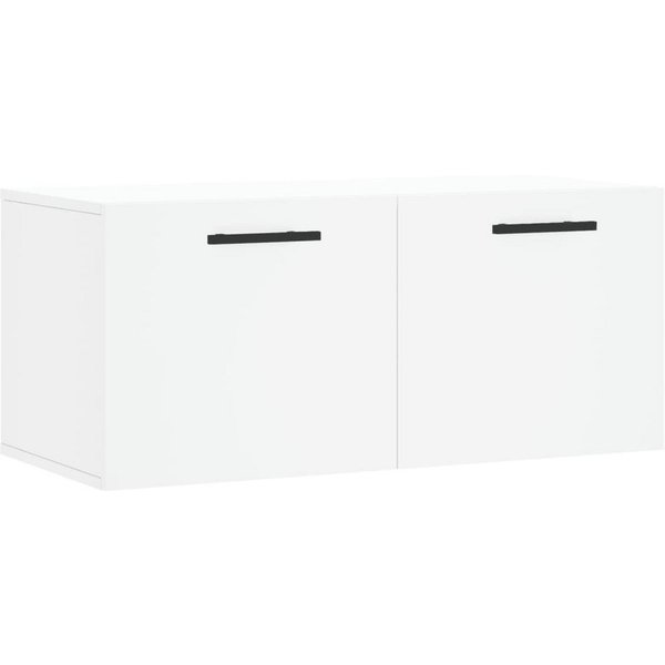 vidaXL Hängeschrank Wandschrank Weiß 80x36,5x35 cm Holzwerkstoff (1-St)