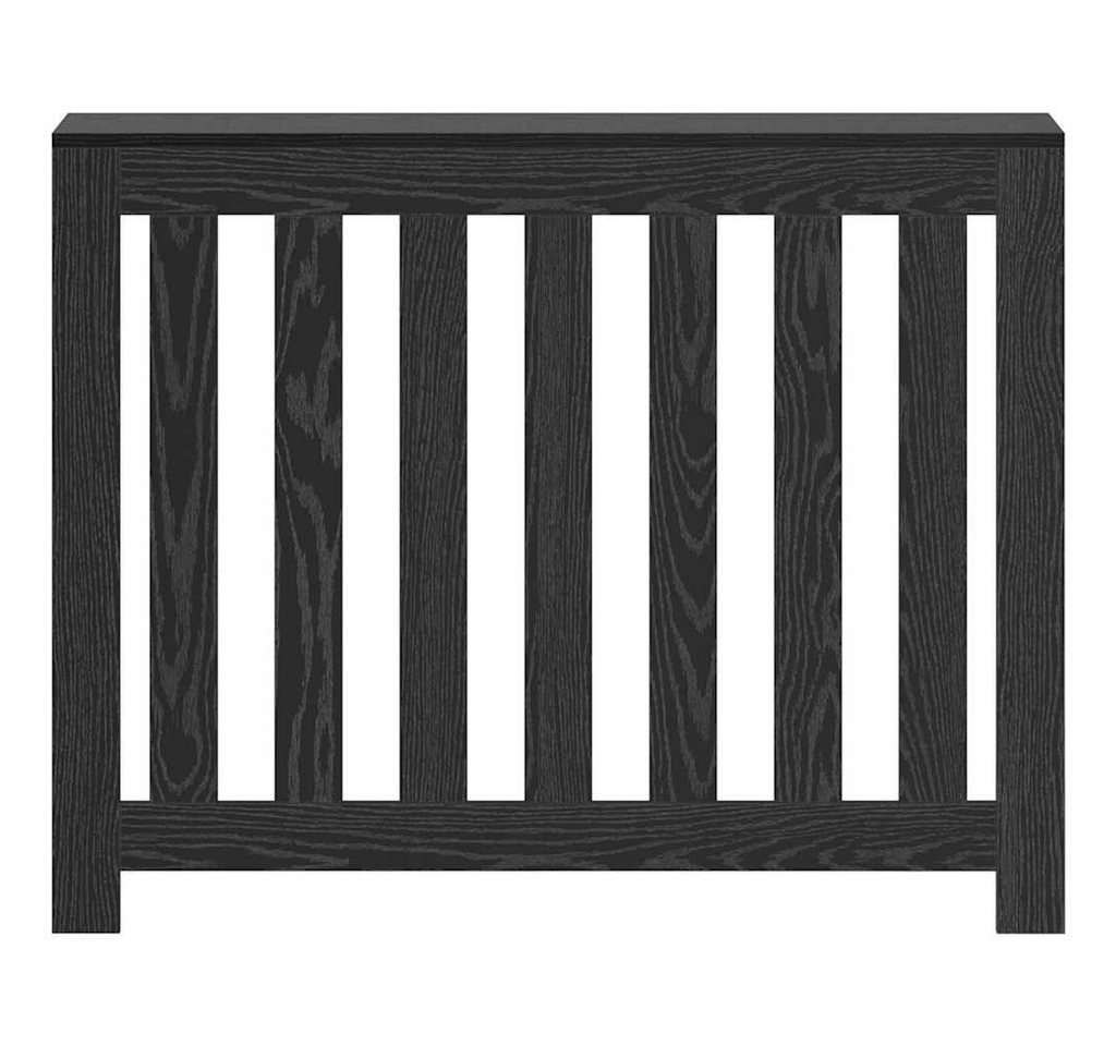 vidaXL Heizkörper Heizkörperabdeckung Schwarz Eichen-Optik 104 x 20 x 82 cm – Bild 4 von 5