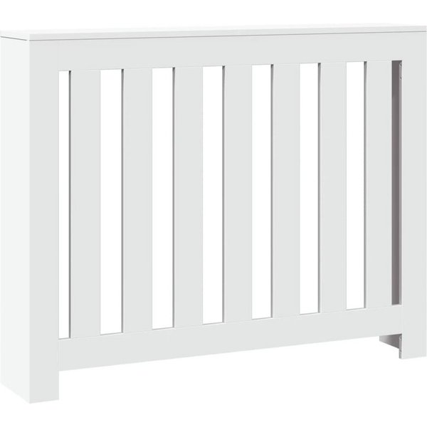 vidaXL Heizkörper Heizkörperabdeckung Weiß 104 x 20 x 82 cm Holzwerkstoff