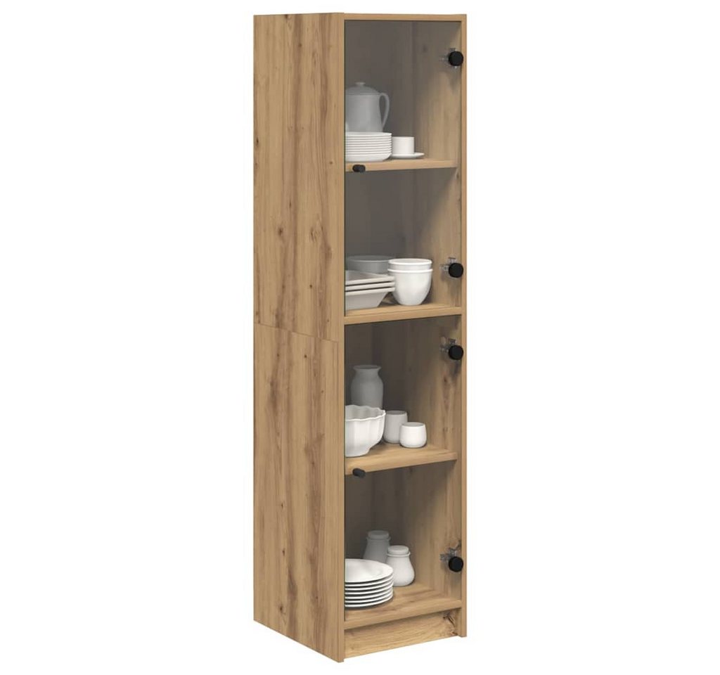 vidaXL Highboard Highboard Artisan-Eiche 35 x 37 x 142 cm Holzwerkstoff (1 St) – Bild 3 von 5