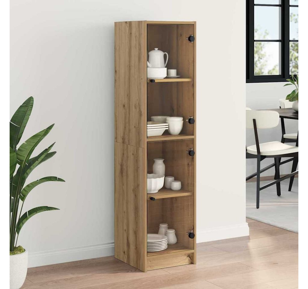 vidaXL Highboard Highboard Artisan-Eiche 35 x 37 x 142 cm Holzwerkstoff (1 St) – Bild 4 von 5