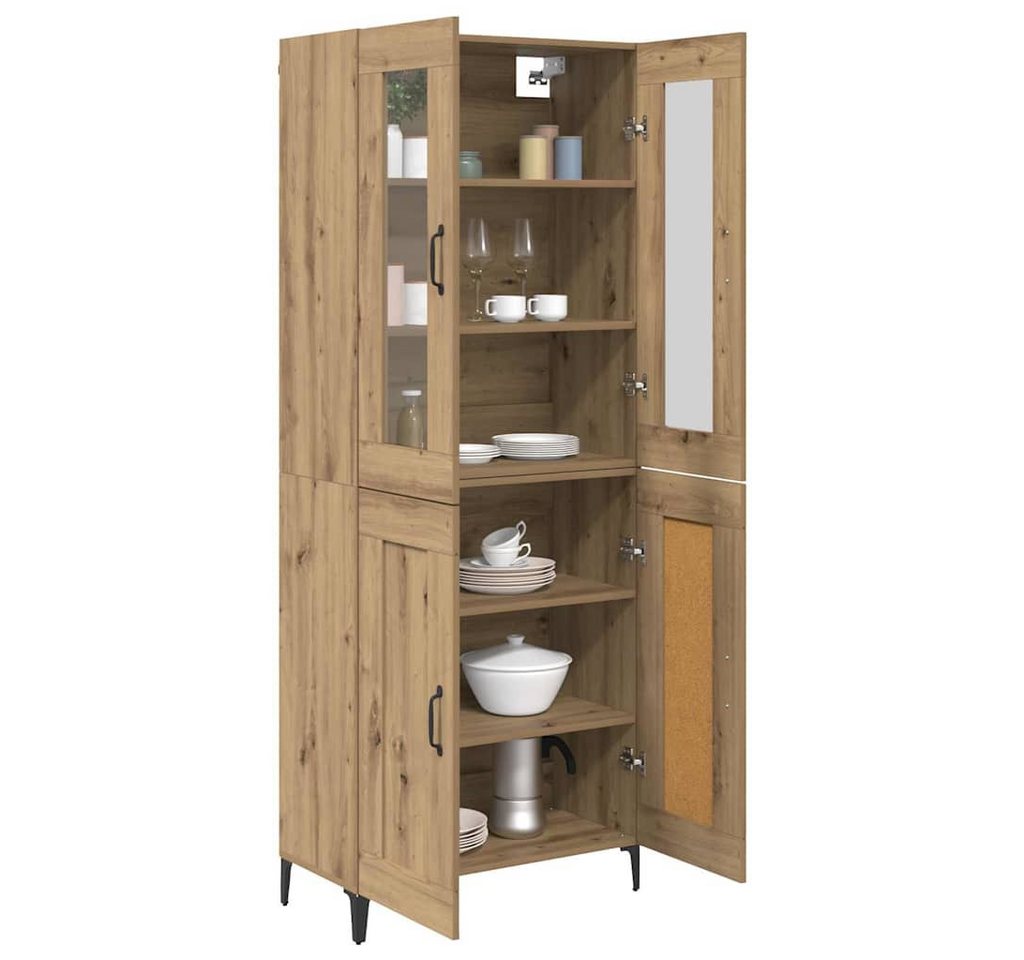 vidaXL Highboard Highboard Artisan-Eiche 69,5 x 34 x 180 cm Holzwerkstoff (1 St) – Bild 3 von 5