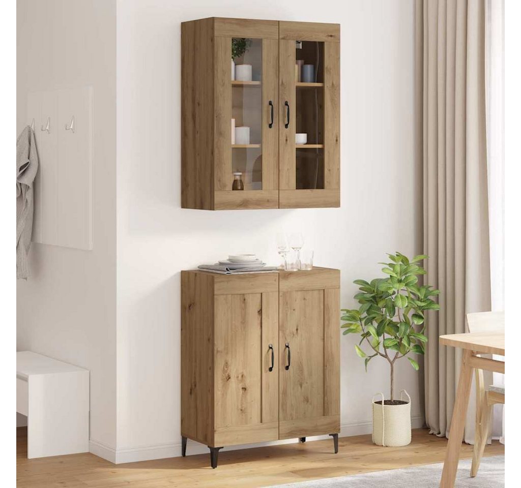 vidaXL Highboard Highboard Artisan-Eiche 69,5 x 34 x 180 cm Holzwerkstoff (1 St) – Bild 4 von 5