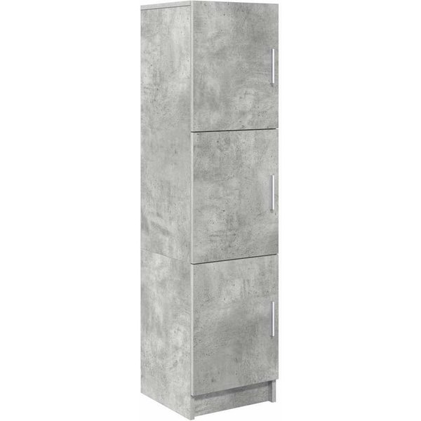 vidaXL Highboard Highboard Beton Grau 31,5 x 32 x 122,5 cm (1 St)