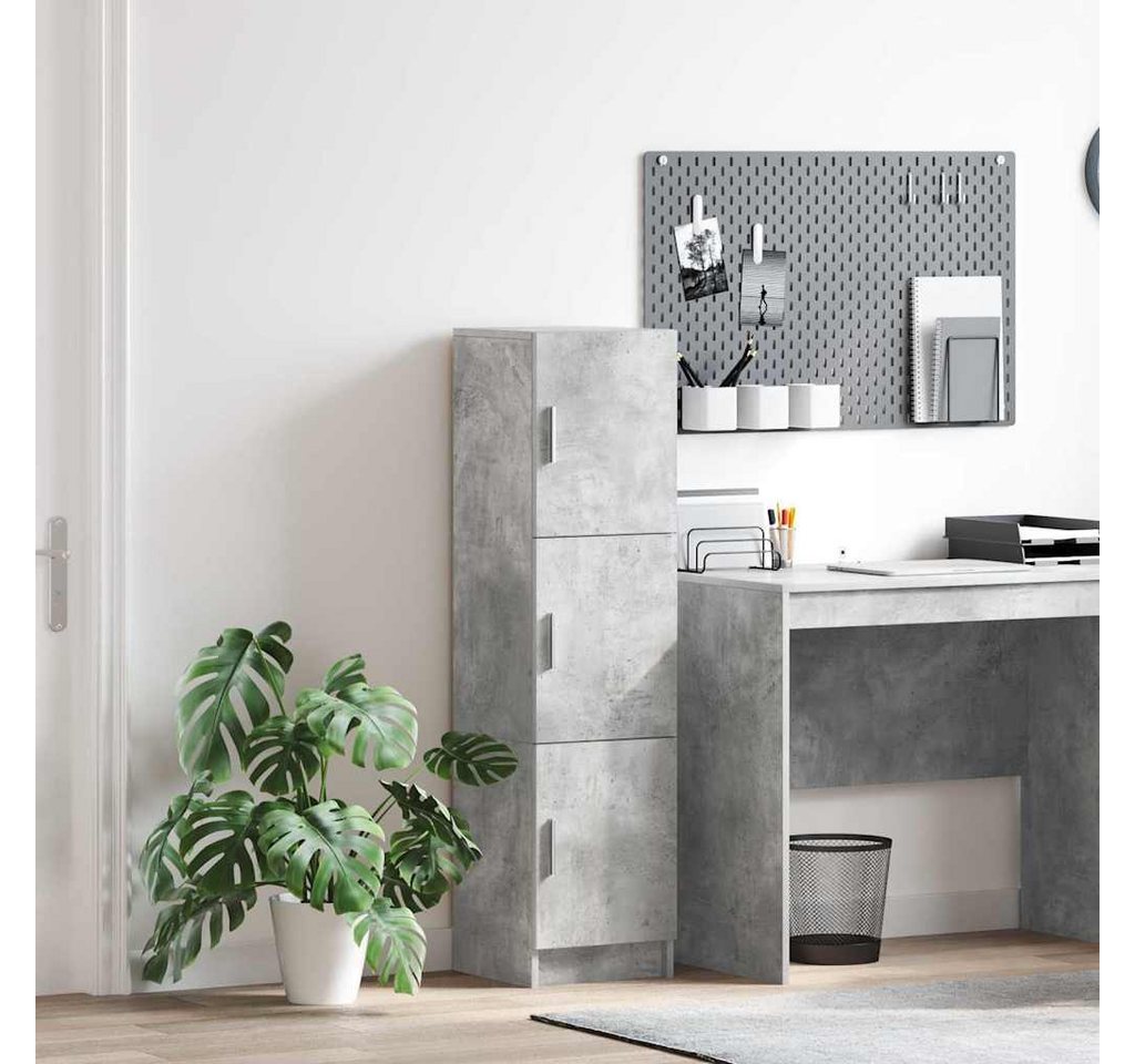 vidaXL Highboard Highboard Beton Grau 31,5 x 32 x 122,5 cm (1 St) – Bild 2 von 5