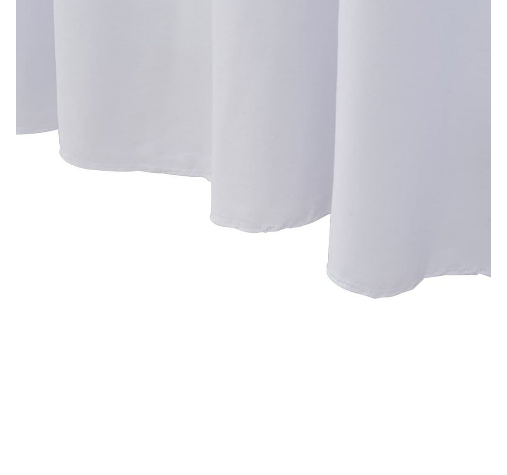 vidaXL Hussen-Set 2 Stück Stretch-Tischdecken mit Rand Weiß 243 x 76 x 74 cm, 2x Stretch Tischhusse Weiß 243x76x74cm Stretchhusse Tischdecke Husse – Bild 5 von 5
