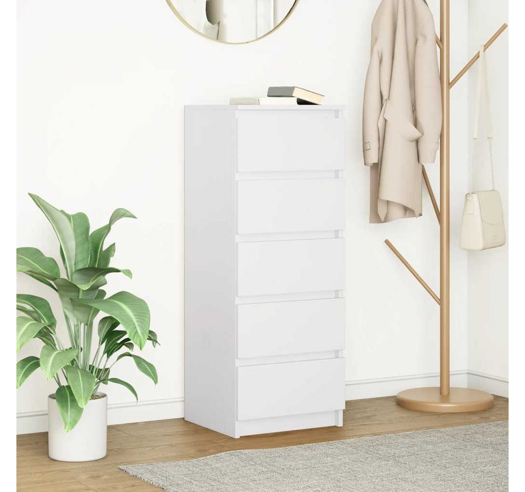 vidaXL Kommode NA Kommode Sideboard mit 5 Schubladen aus Holzwerkstoff 37,5x35x99 cm – Bild 2 von 5
