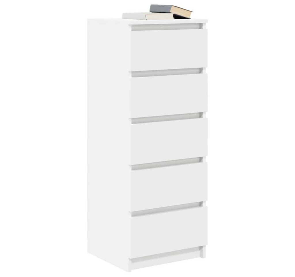 vidaXL Kommode NA Kommode Sideboard mit 5 Schubladen aus Holzwerkstoff 37,5x35x99 cm – Bild 4 von 5