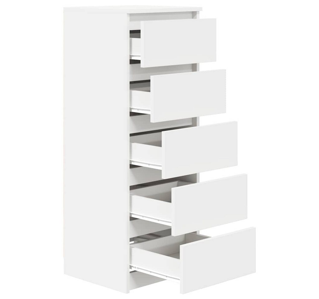 vidaXL Kommode NA Kommode Sideboard mit 5 Schubladen aus Holzwerkstoff 37,5x35x99 cm – Bild 5 von 5