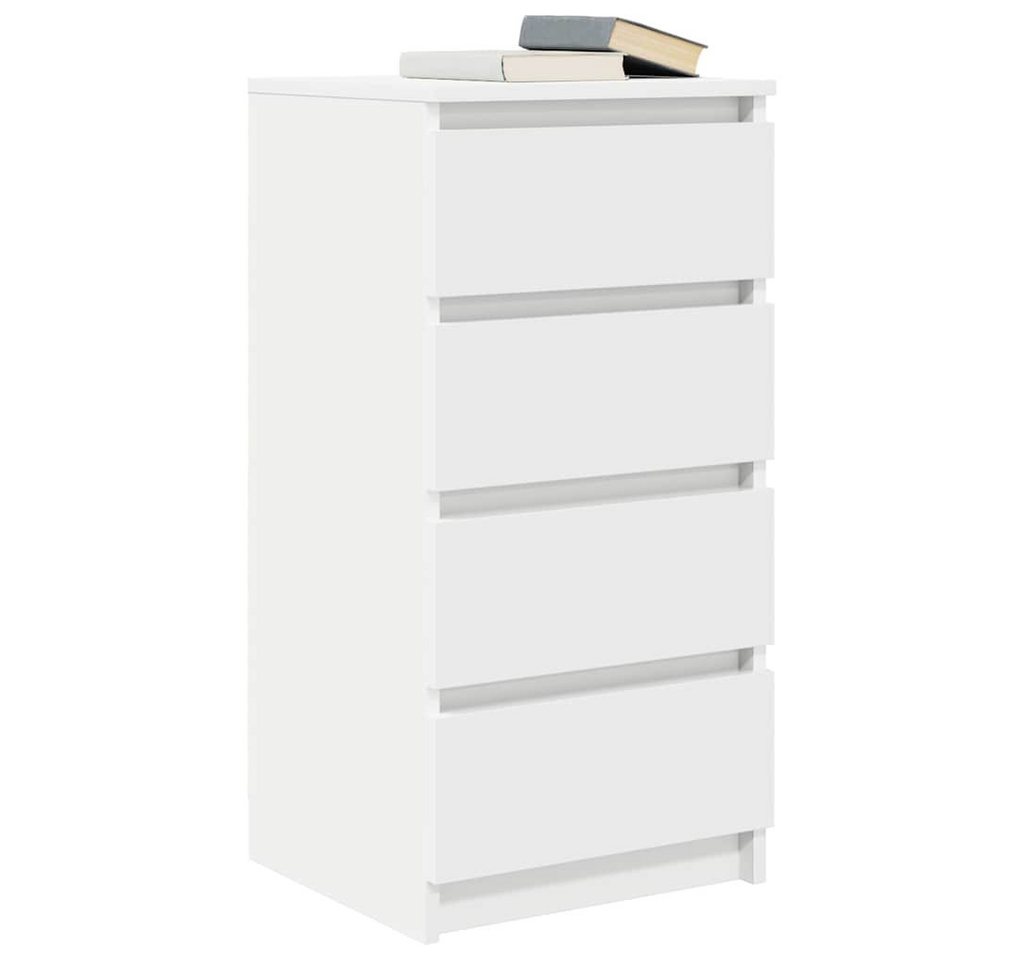 vidaXL Kommode NA Kommode Sideboard Weiß 37,5x35x76 cm Spanplatte mit 4 Schubladen – Bild 4 von 5