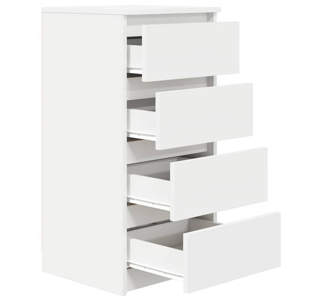 vidaXL Kommode NA Kommode Sideboard Weiß 37,5x35x76 cm Spanplatte mit 4 Schubladen – Bild 5 von 5