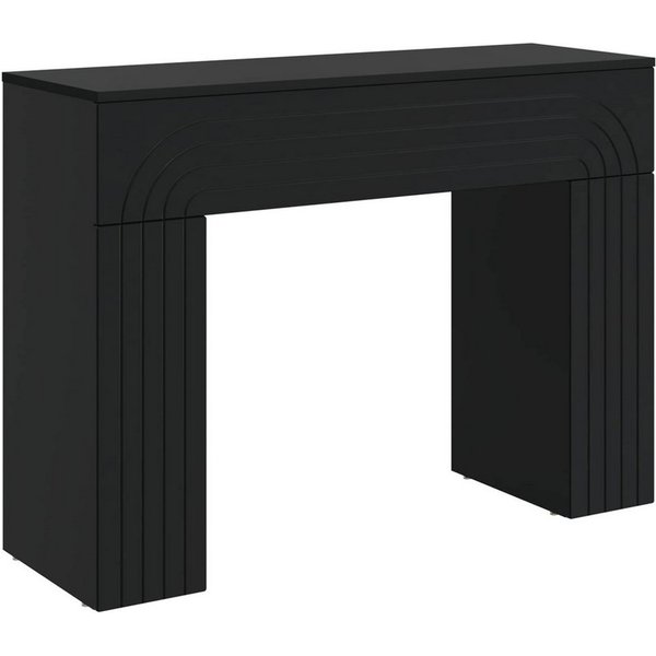 vidaXL Konsolentisch Couchtisch Schwarz 102 x 35 x 75 cm Holzwerkstoff (1-St)