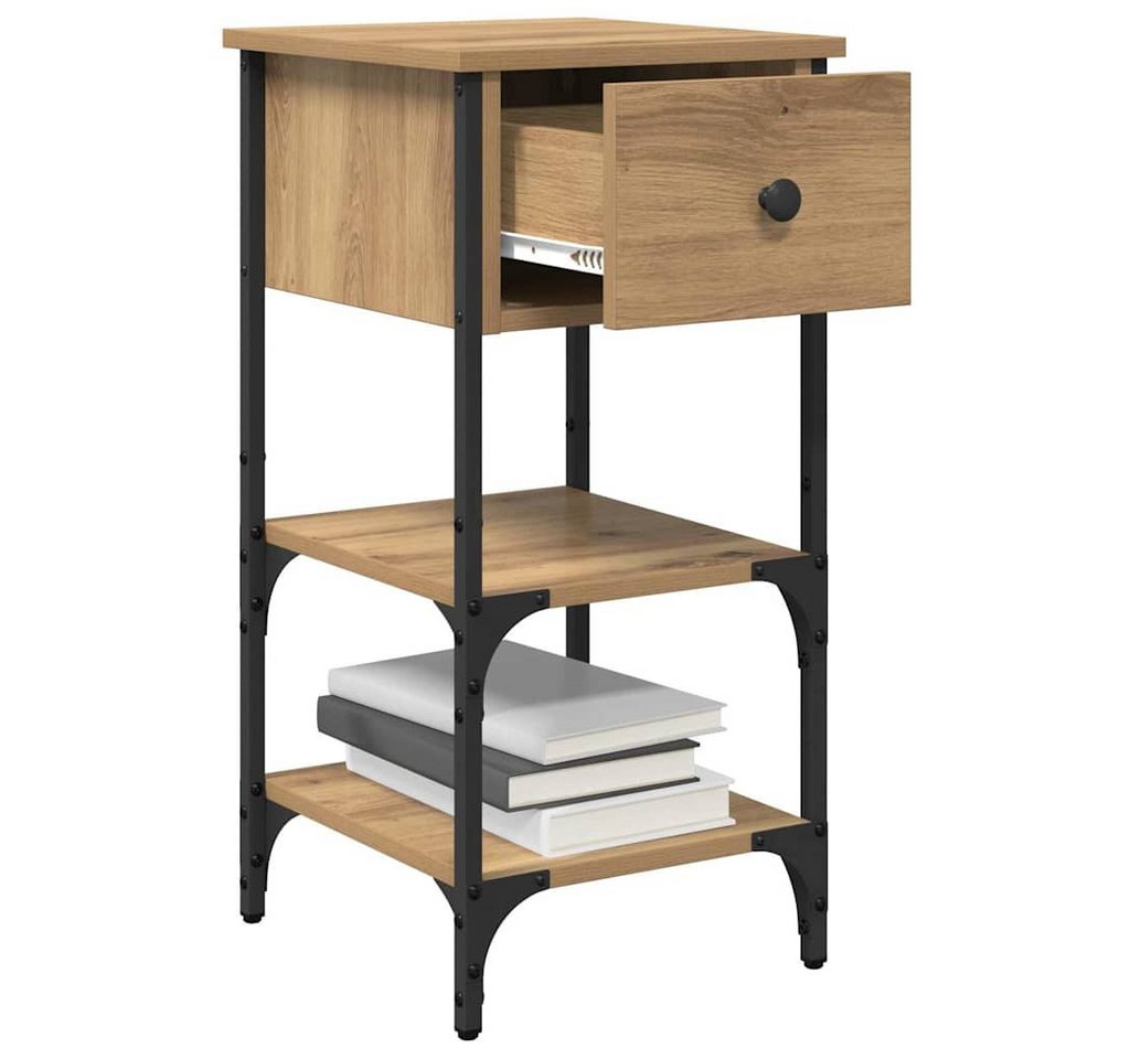 vidaXL Nachttisch Nachttisch 2 Stk. Braun 33,5 x 36 x 70 cm Holzwerkstoff (2-St) – Bild 3 von 5