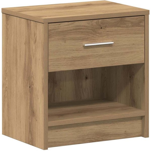 vidaXL Nachttisch Nachttisch mit Schublade Artisan-Eiche 39x28x41 cm (1-St)