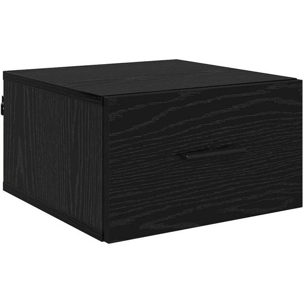 vidaXL Nachttisch Nachttisch Schwarz Eichen-Optik 35 x 35 x 20 cm Holzwerkstoff (1-St)