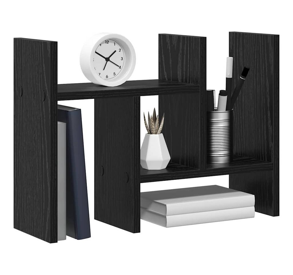 vidaXL Organizer Schreibtisch Organizer Schwarz Eichen-Optik Holzwerkstoff (1 St) – Bild 3 von 5