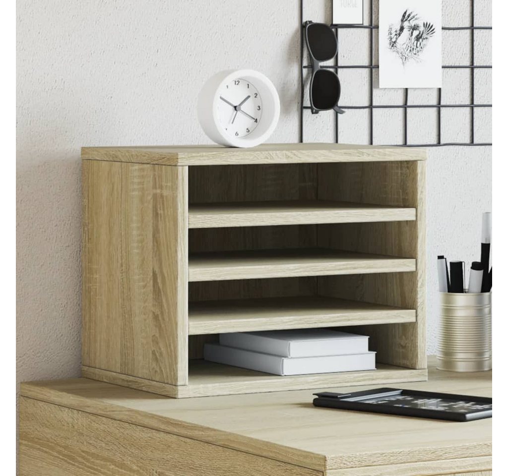 vidaXL Organizer Schreibtisch-Organizer Sonoma-Eiche 36x26x29,5 cm Holzwerkstoff – Bild 2 von 5