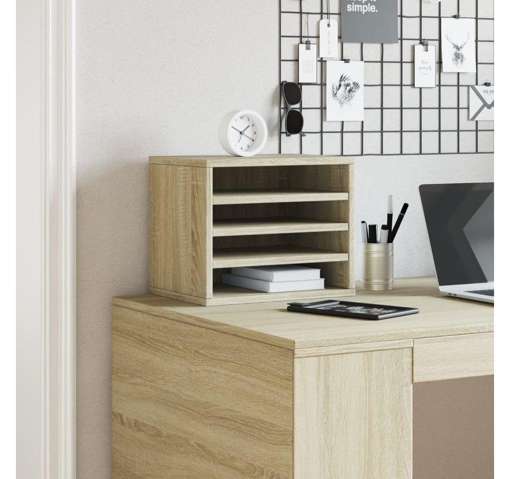 vidaXL Organizer Schreibtisch-Organizer Sonoma-Eiche 36x26x29,5 cm Holzwerkstoff – Bild 3 von 5