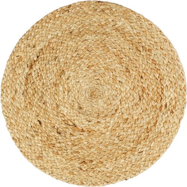 vidaXL Platzset, Tischsets 4 Stk. Natur 38 cm Rund Jute