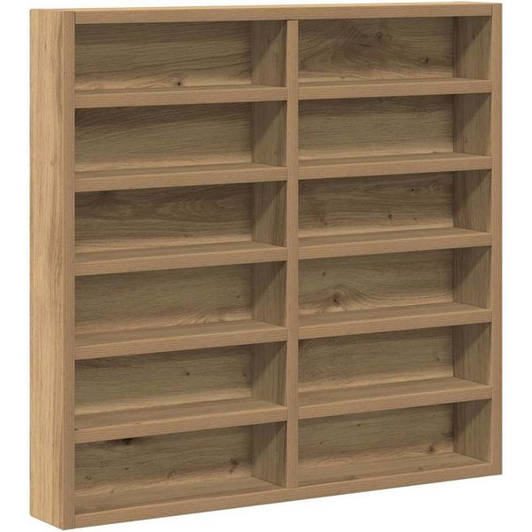 vidaXL Regal Vitrine Wandhalterung Artisan-Eiche 60 x 8,5 x 58 cm, 1-tlg.