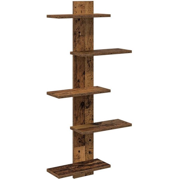 vidaXL Regal Wandregal Altholz 48,5 x 15 x 101 cm Holzwerkstoff, 1-tlg.