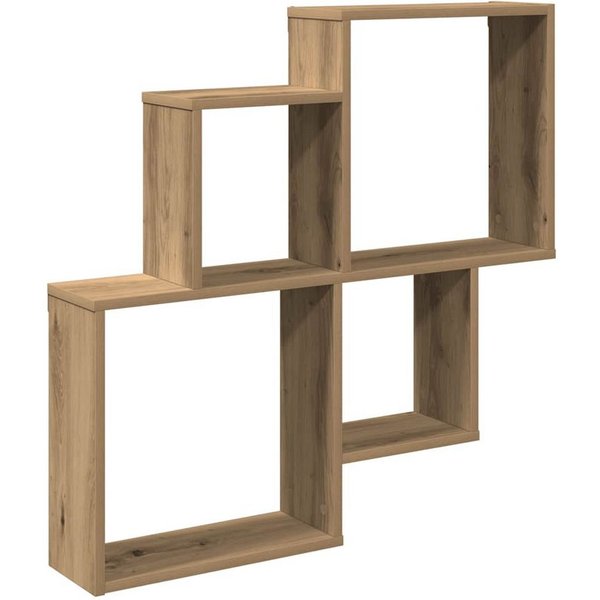 vidaXL Regal Wandregal Artisan-Eiche 80x15x78,5 cm Holzwerkstoff, 1-tlg.