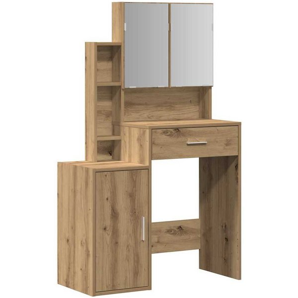 vidaXL Schminktisch Schminktisch Artisan-Eiche 80 x 35 x 132 cm Holzwerkstoff (1-St)