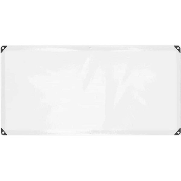 vidaXL Schutzplane Transparente Plane mit Ösen 1x2 m Polyethylen (1-St)