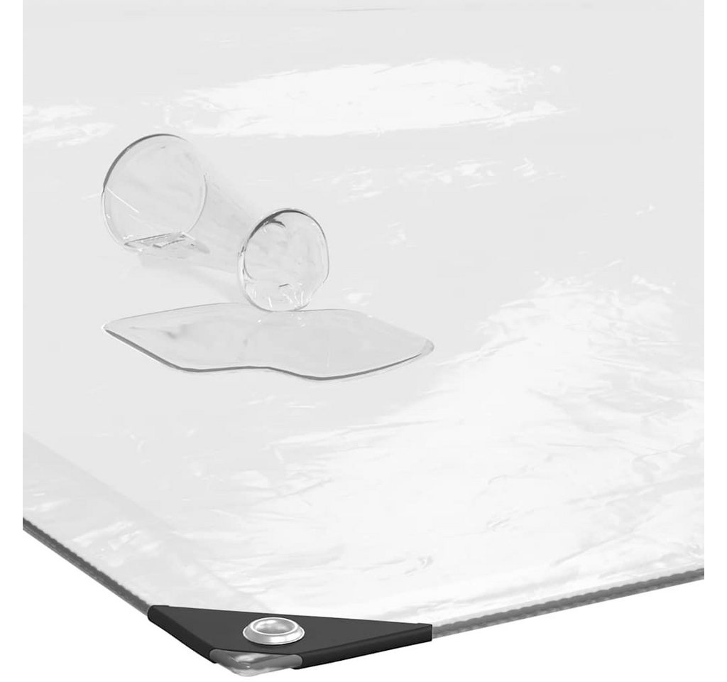 vidaXL Schutzplane Transparente Plane mit Ösen 1x2 m Polyethylen (1-St) – Bild 5 von 5