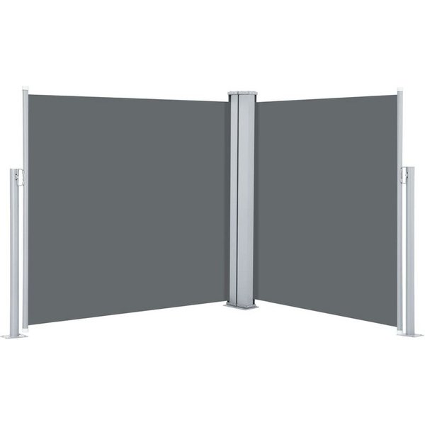 vidaXL Seitenmarkise Ausziehbare Seitenmarkise Anthrazit 120 x 600 cm (1-St)