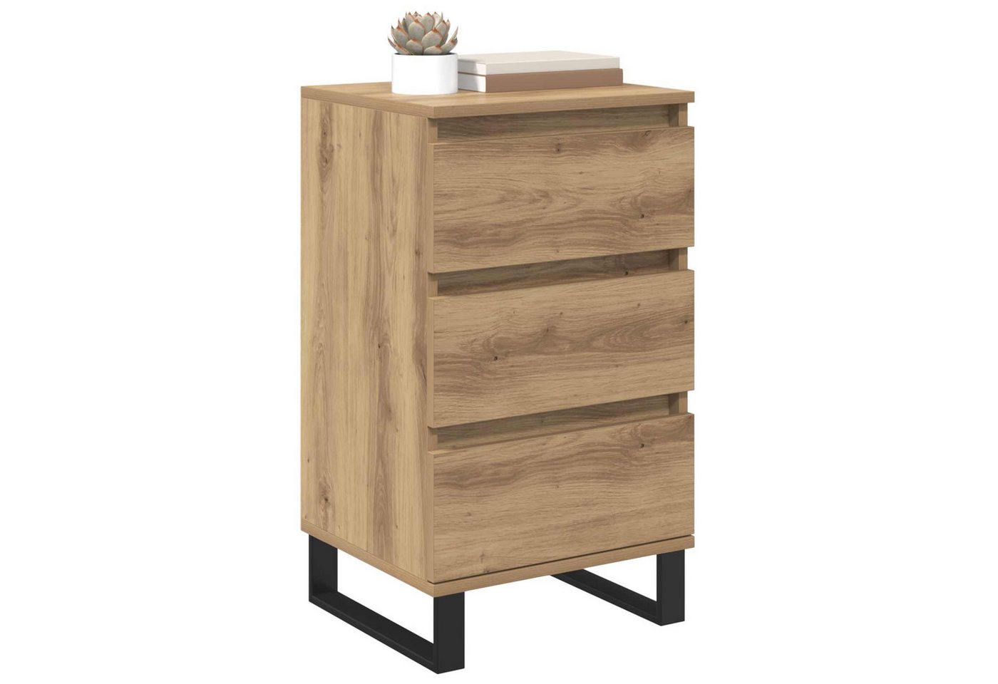 vidaXL Sideboard Sideboard Artisan-Eiche Holzwerkstoff (1 St) – Bild 3 von 5