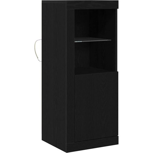 vidaXL Sideboard LED-Sideboard Schwarz 41 x 37 x 100 cm Holzwerkstoff (1 St)