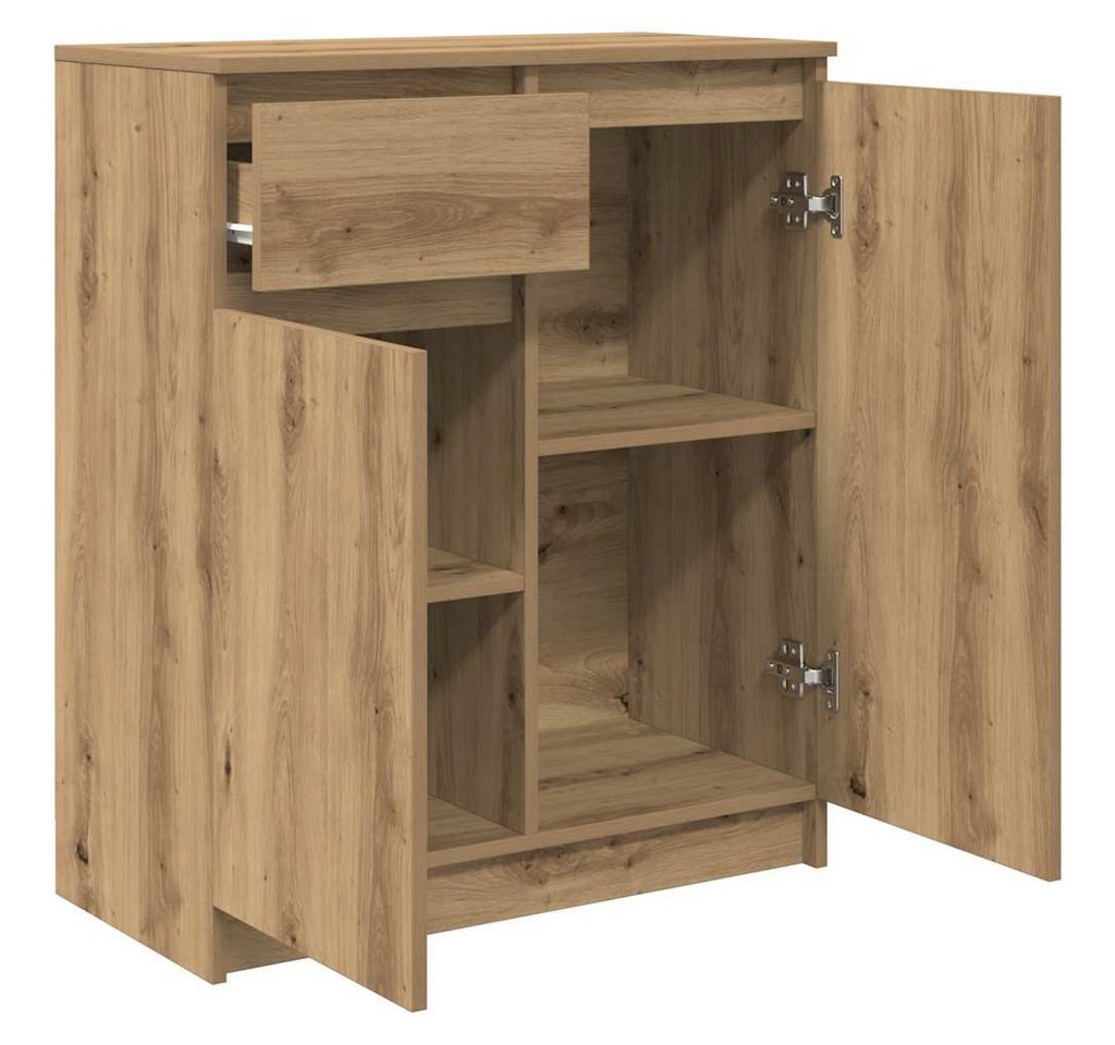 vidaXL Sideboard Sideboard mit Schublade Artisan-Eiche 71x35x84 cm Holzwerkstoff (1 St) – Bild 5 von 5