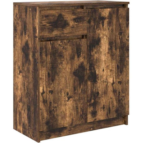 vidaXL Sideboard Sideboard mit Schublade Räuchereiche 71x35x84 cm Holzwerkstoff (1 St)